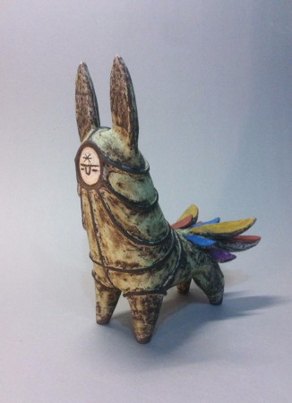 Koník, glazovaná keramika, 2017